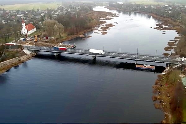 Jaunais tilts pāri Salacai Salacgrīvā tika atklāts